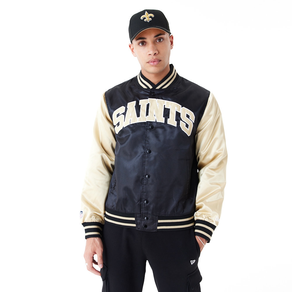 New Orleans Saints Satin New Era NFL Bomber Jacket
