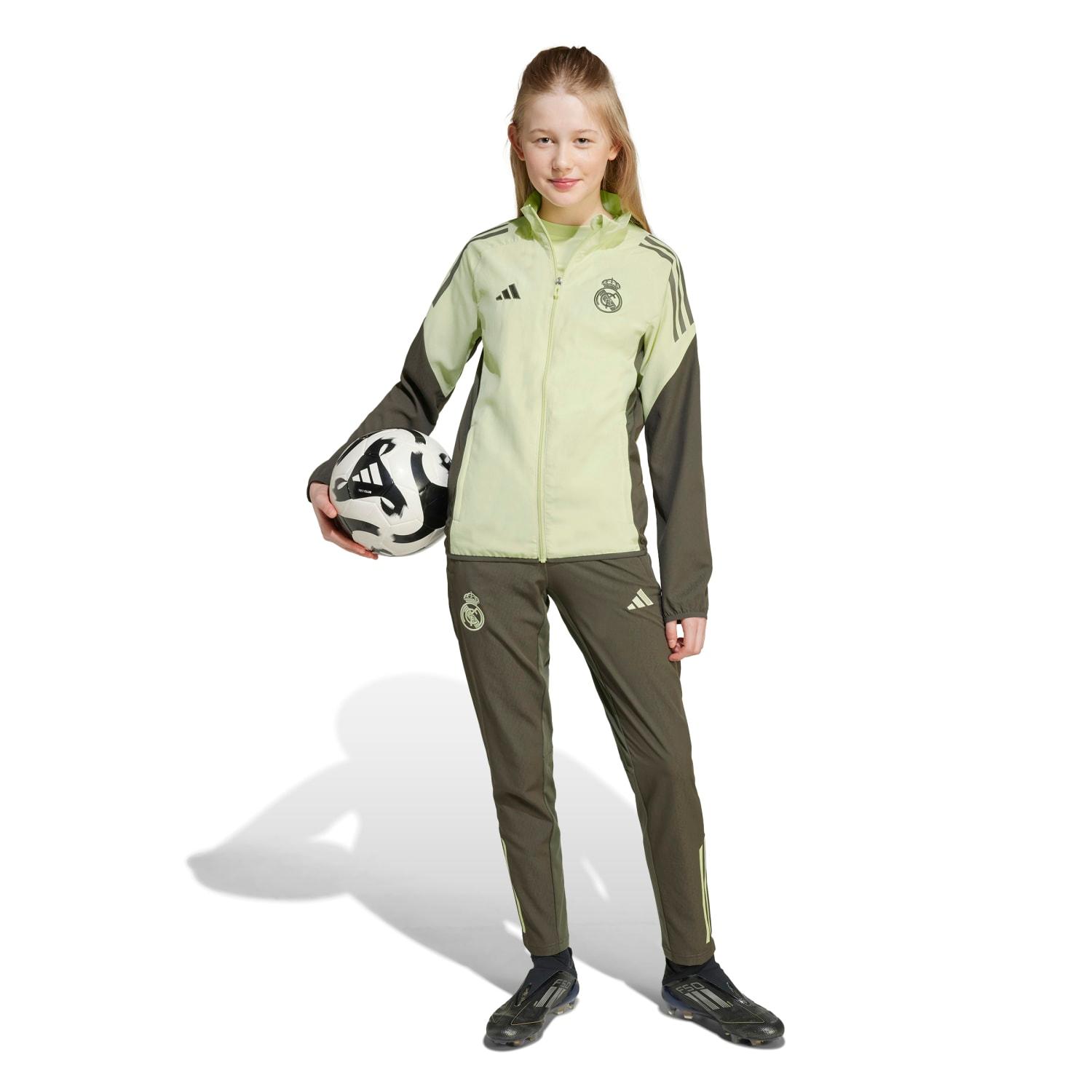 Kids adidas Training Tracksuit Jacket 25/26 Lime Green