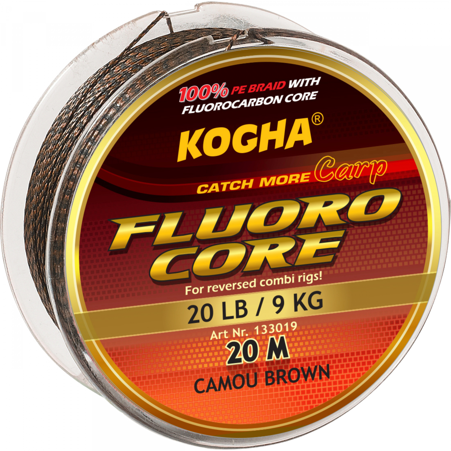 Kogha Carp Fishing line Carp Fluoro Core (camou brown)