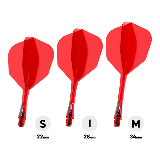 Winmau Fusion Flight Shaft System No6 Red