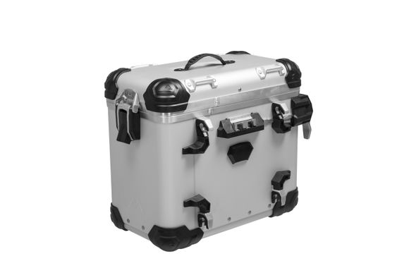 Touratech ZEGA Evo suitcase - 38 liters - right - Universal SilverRef: Trt01503A / 01-050-6026-0