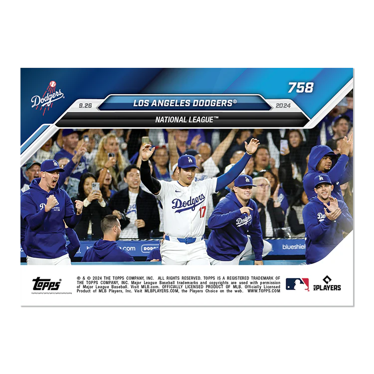 Los Angeles Dodgers - 2024 MLB Topps NOW® Card 758
