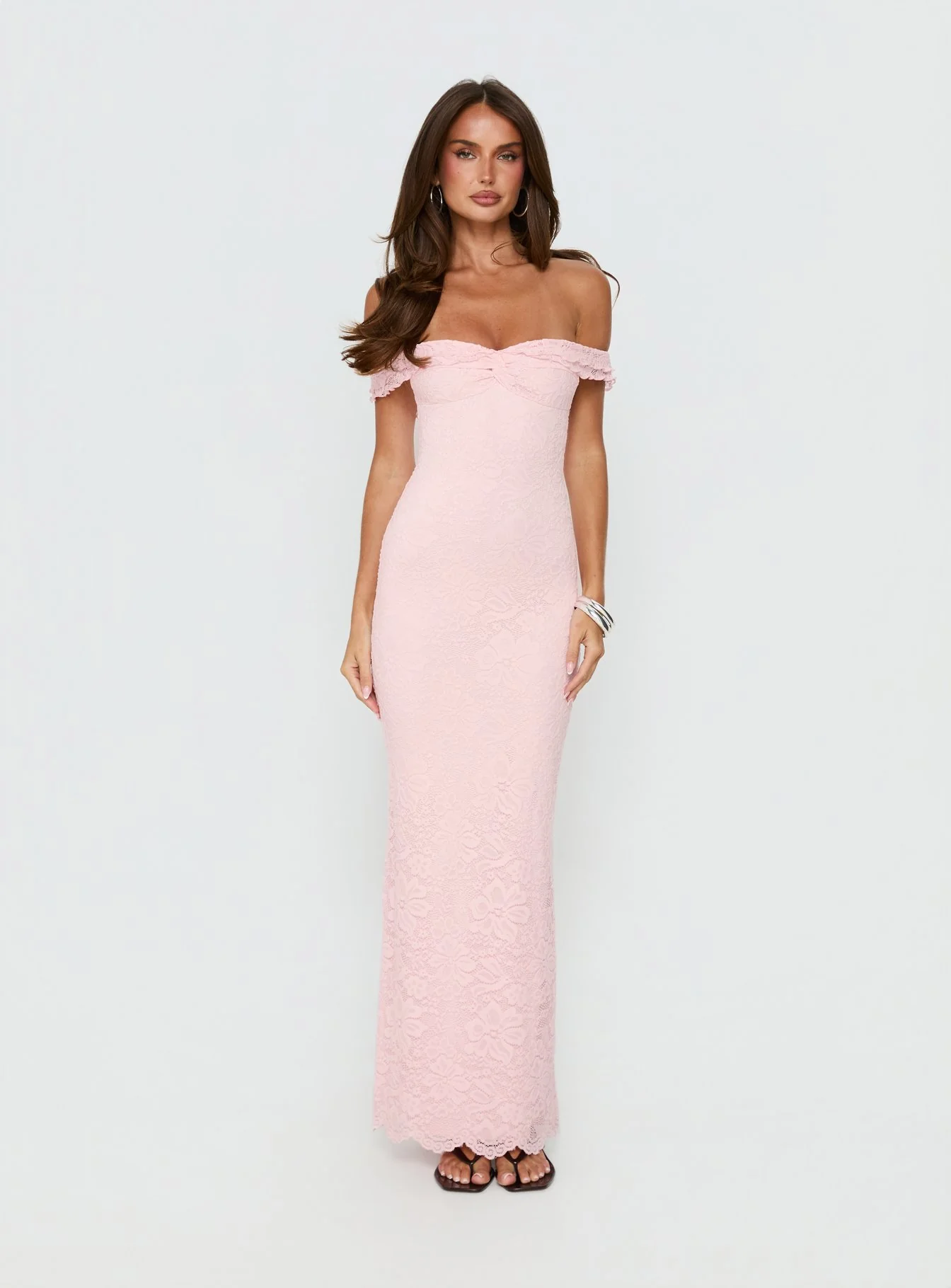 Anabeila Strapless Maxi Dress Pink