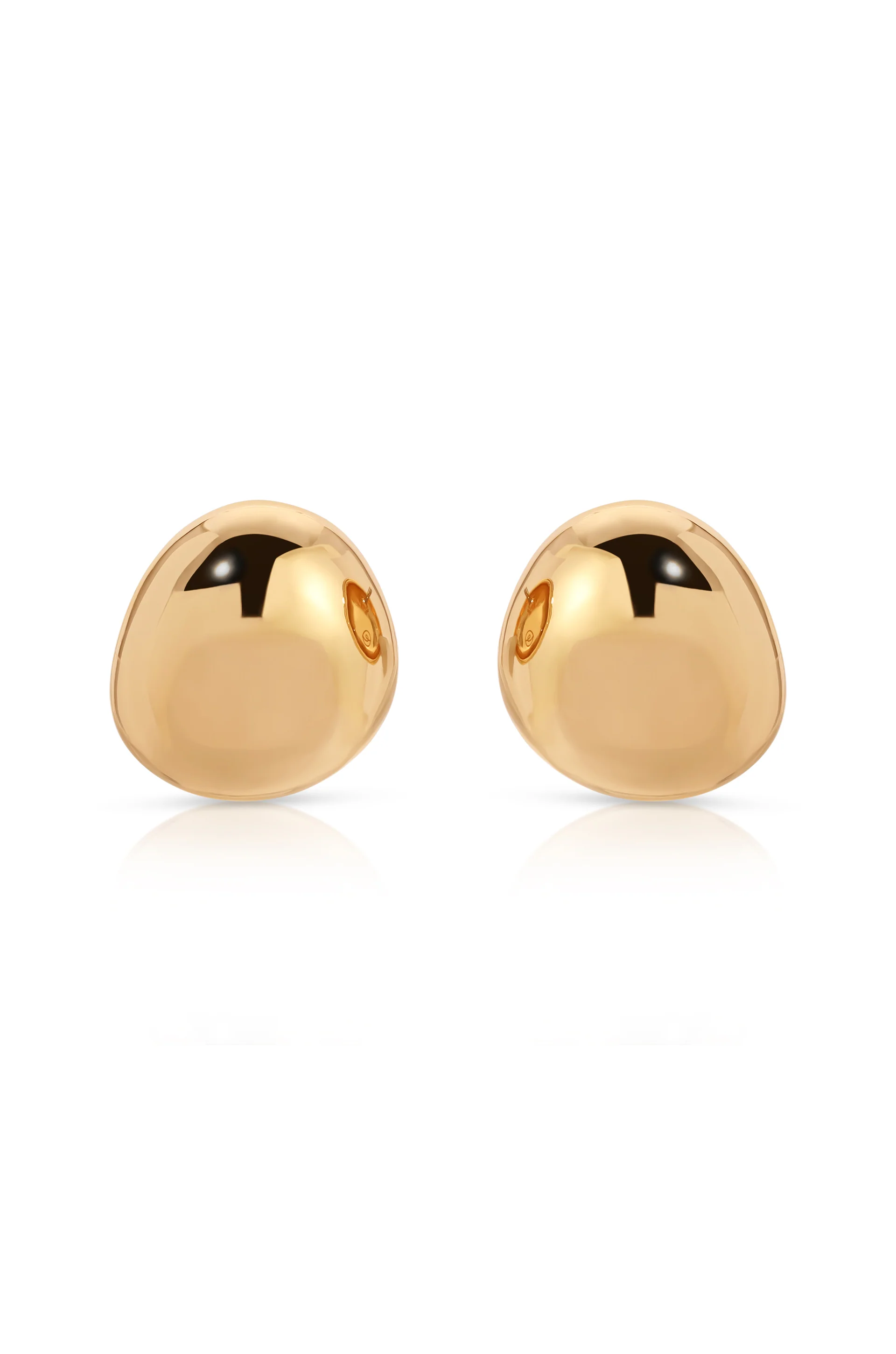 Polished Pebble Stud Earrings
