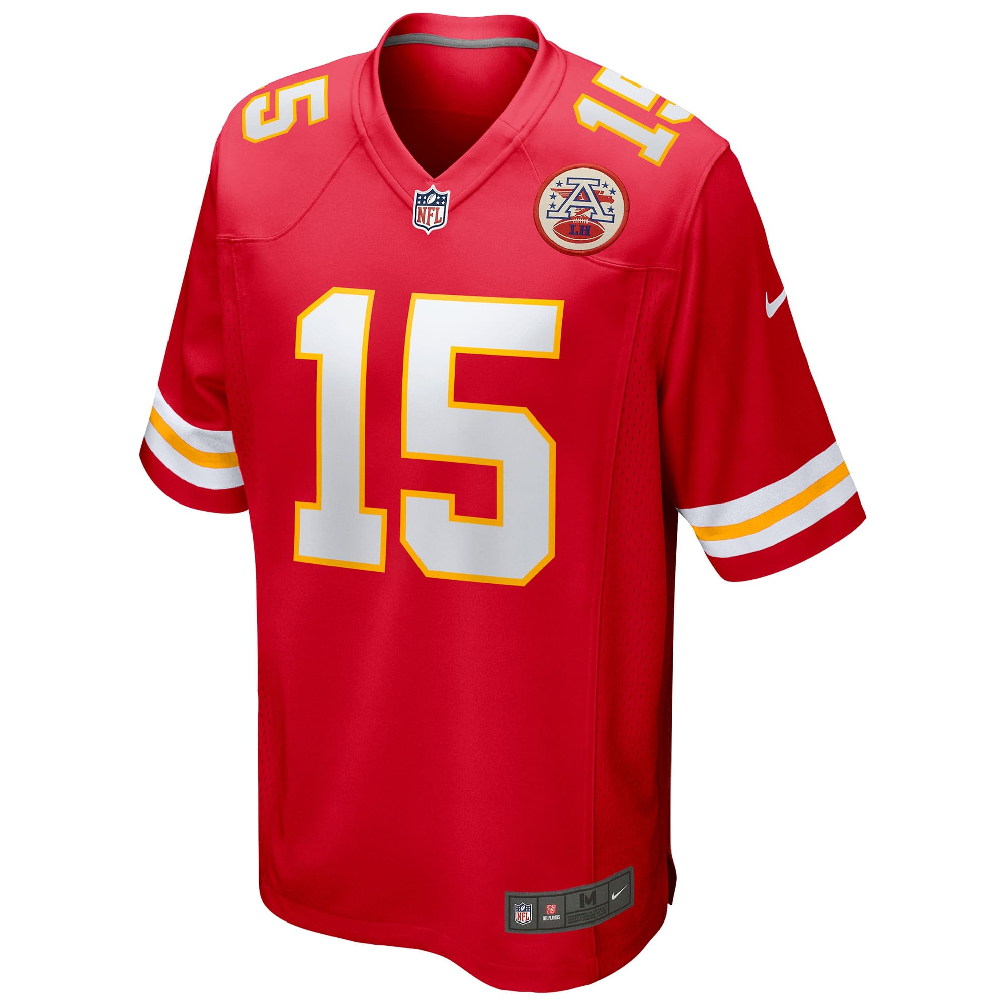 Patrick Mahomes #15 Kansas City Chiefs Nike Game Football NFL Jersey Red