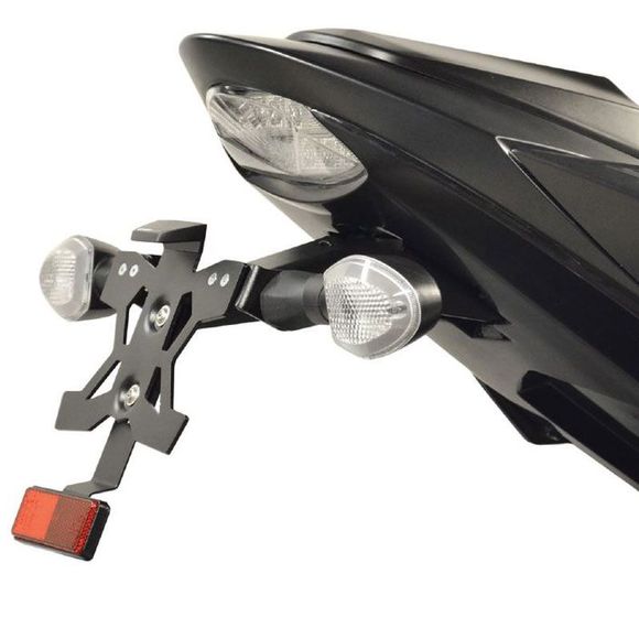 Top Block License Plate Holder GSX-S 2017- - BlackRef: tb0365 / spes36