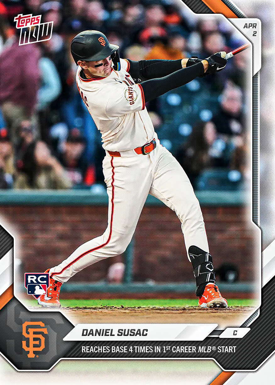 Daniel Susac - 2026 MLB Topps NOW® - Card 43 - PR: 1529