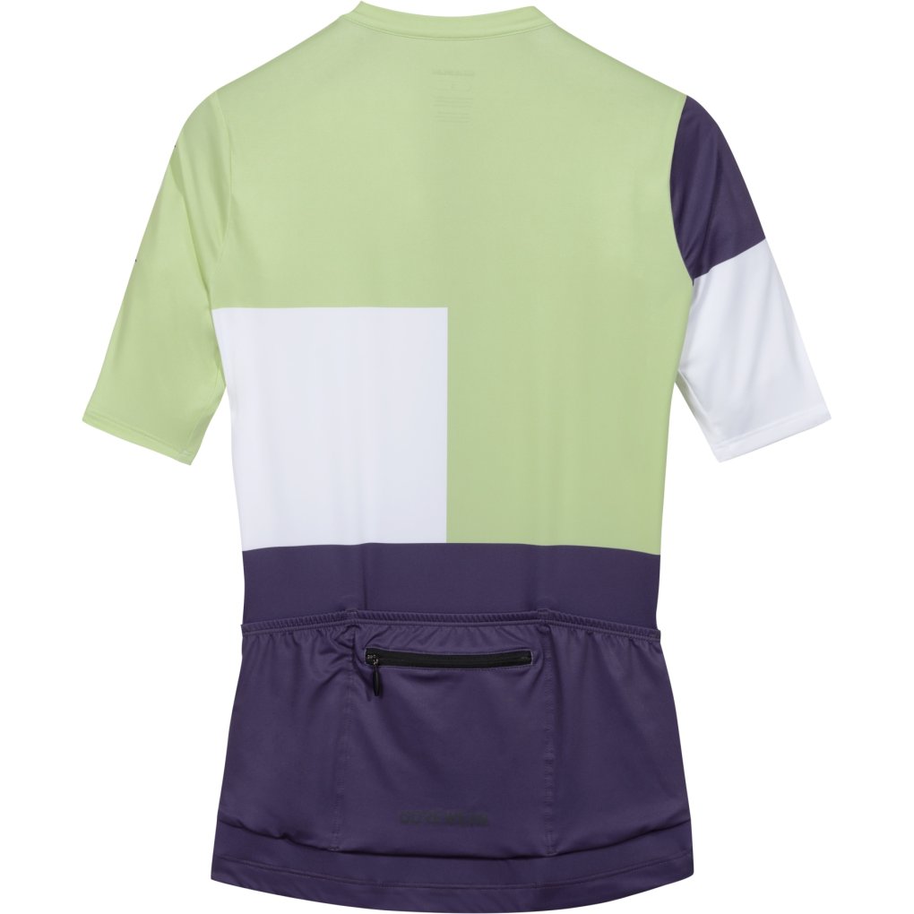GOREWEAR Swiftride Block Short Sleeve Jersey Women - spring green / white DJ01