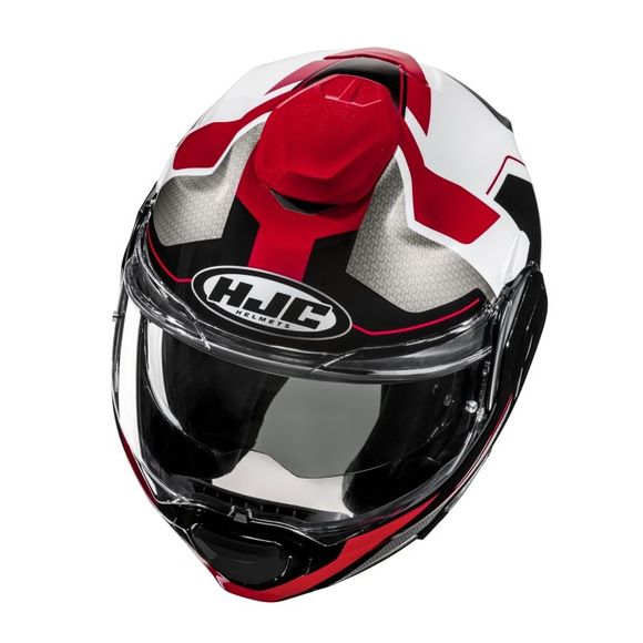 Casque modulable HJC F100 - BIOS - Noir / RougeRef : HJ1331