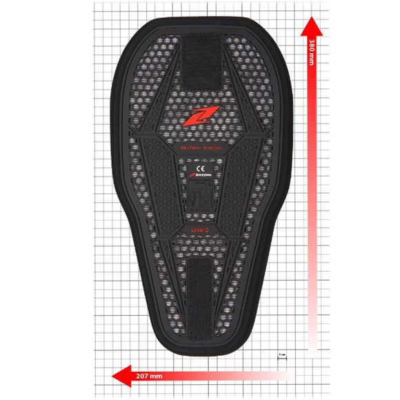 Dorsale Zandona ESATECH BACK INSERTS - 5 - G1 - NoirRef : ZAN0071 / 7205BKG100