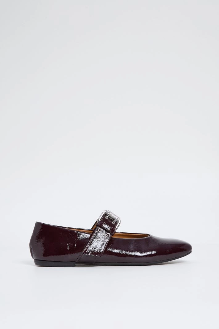 Ballerinas with strap - BORDEAUX