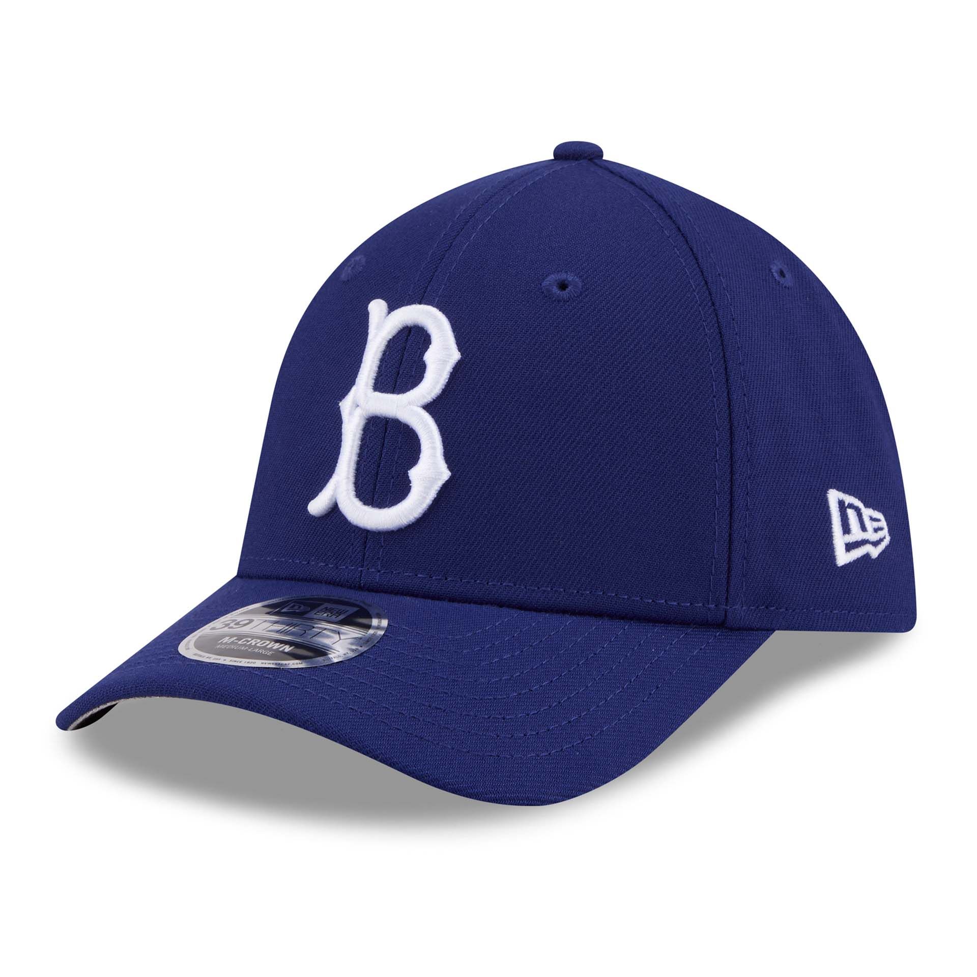 Brooklyn Dodgers MLB Cooperstown Team Logo 39THIRTY M-Crown Flex Cap Blue