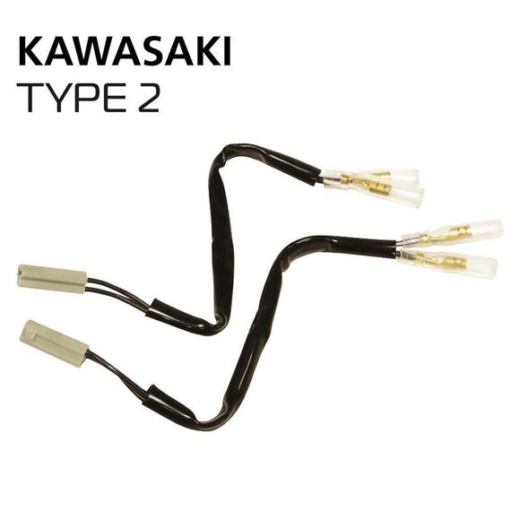 Oxford connector for Kawasaki specific turn signals Type 2 universal - BlackRef: OD0088 / OX886