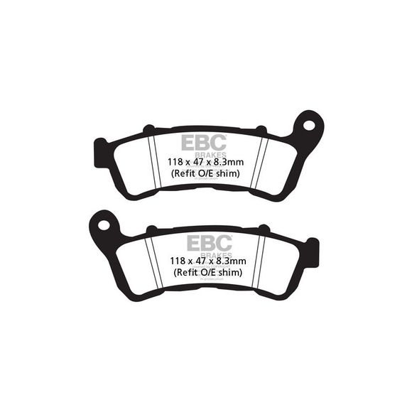 EBC Organic Front Brake PadsRef: FA388 / 17220289