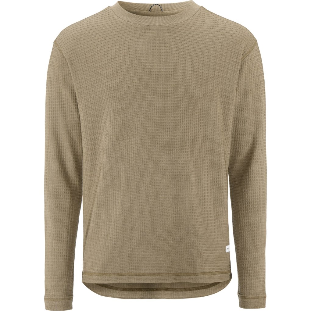 CRAFT Wool Waffle Longsleeve Shirt Men - Taupe