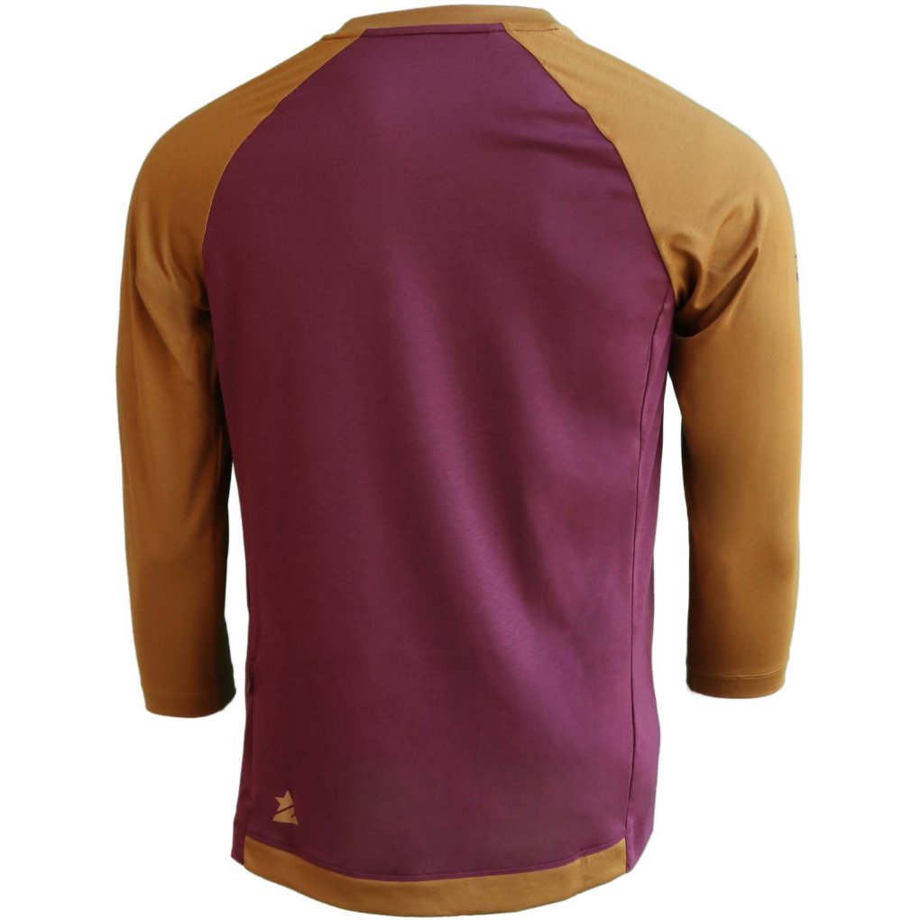 Zimtstern PureFlowz 3/4-Sleeve MTB-Shirt Men - Windsor Wine/Golden Brown