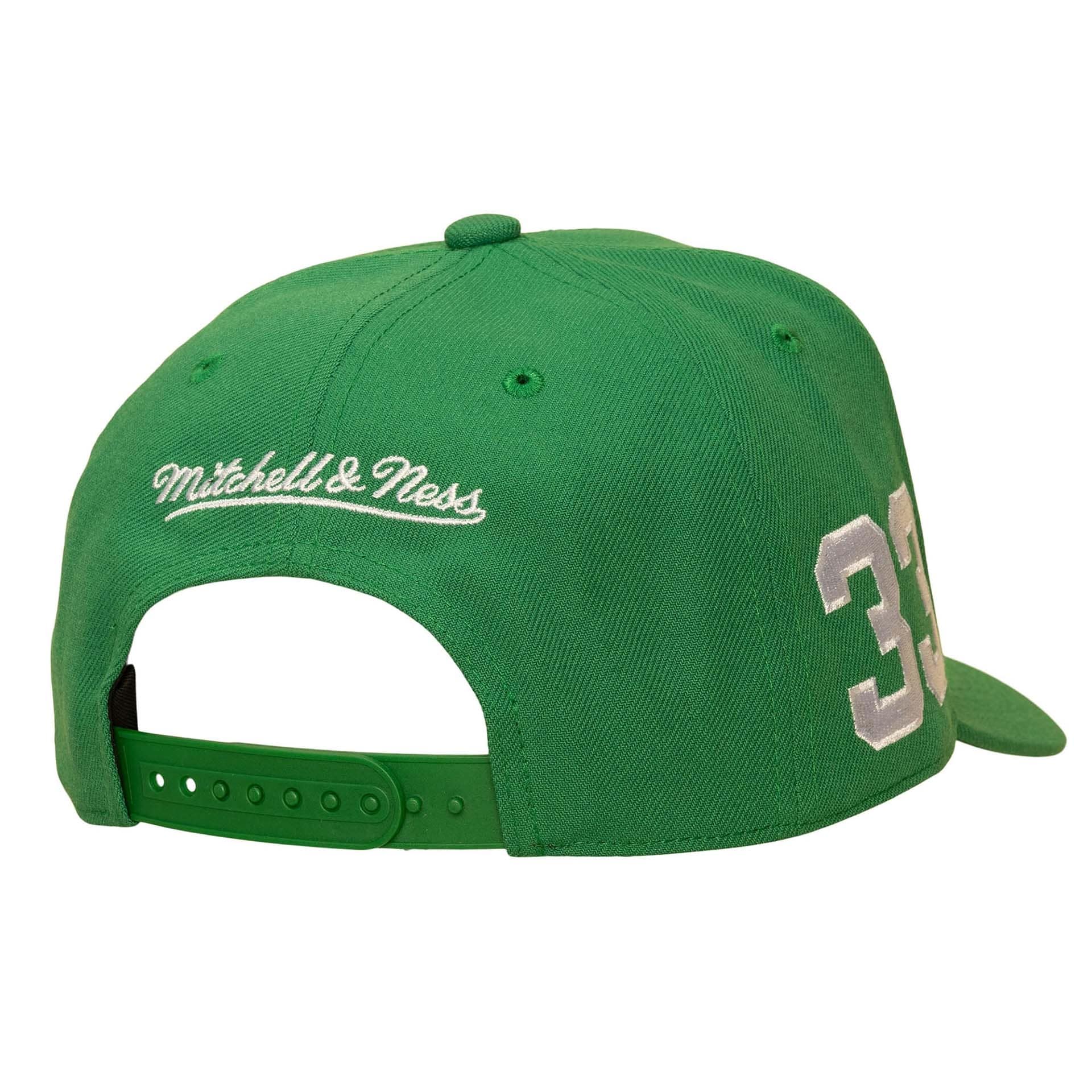 Larry Bird Boston Celtics Pro Pinch Snapback NBA Cap Green