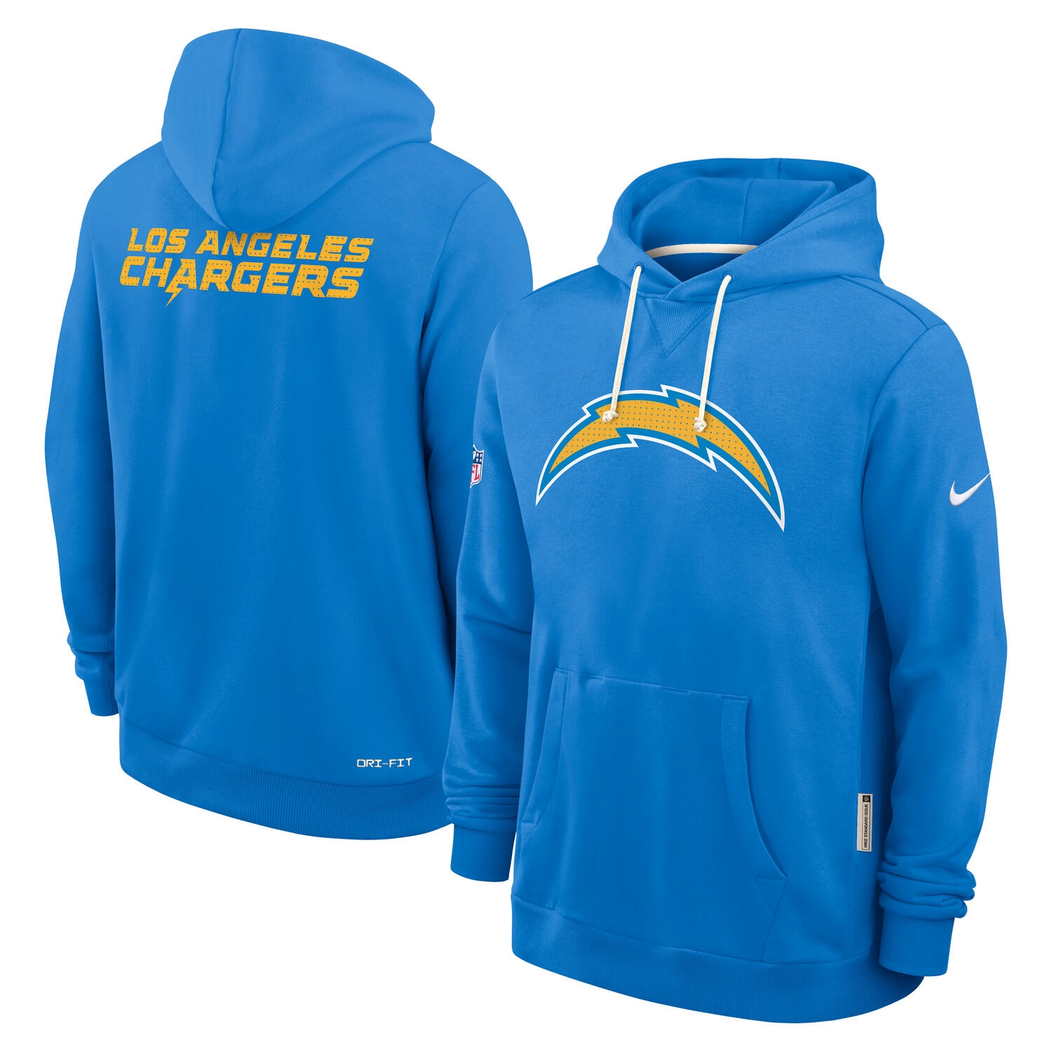 Los Angeles Chargers 2025 NFL Sideline Standard Issue Hoodie Blue