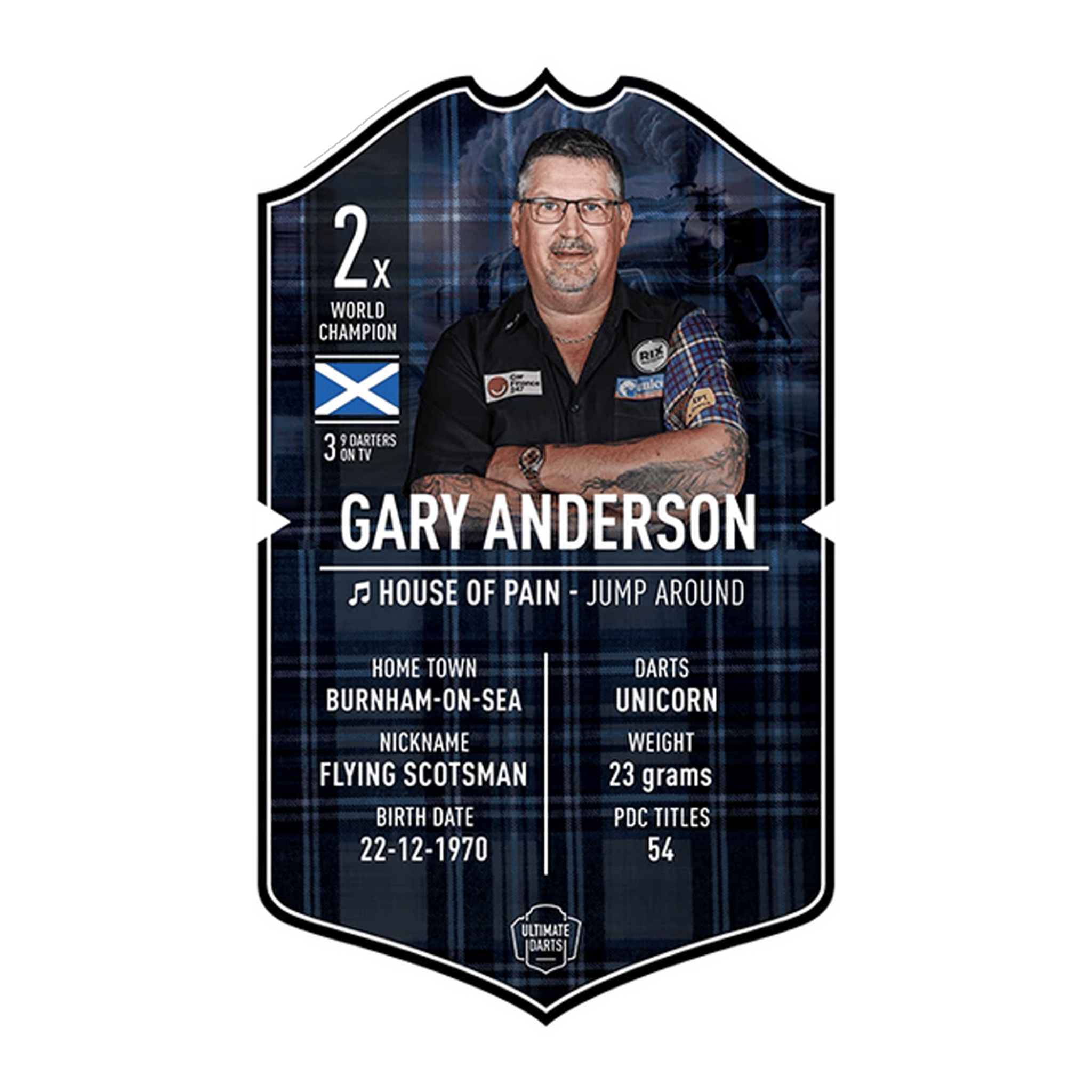 Ultimate Darts Card - Gary Anderson