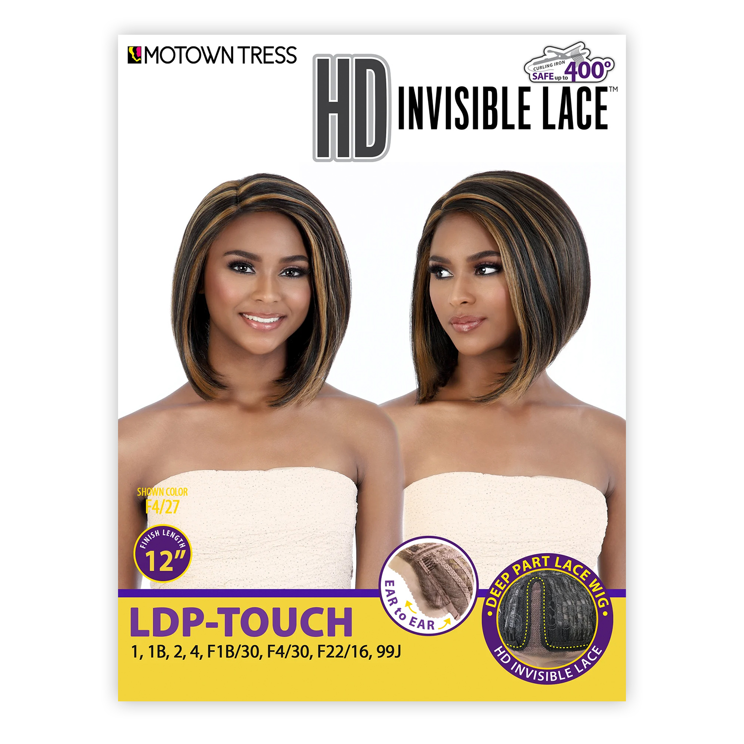 Motown Tress HD Lace Front Wig Invisible Deep Part Lace LDP-Touch