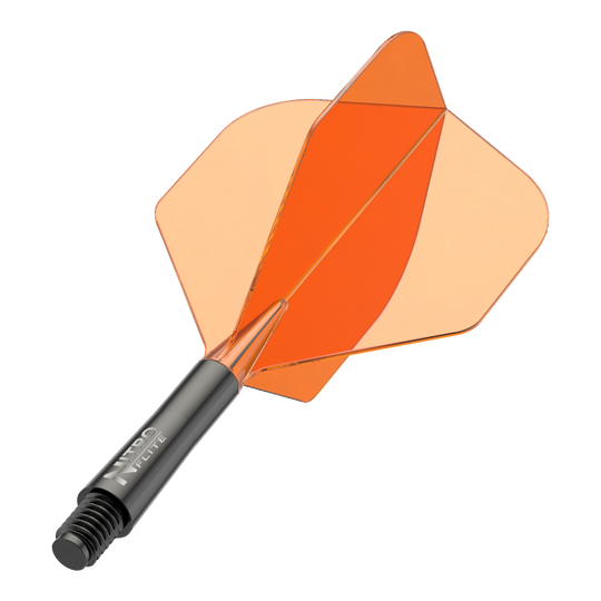 Red Dragon Nitroflite Black Shaft Orange Flights No2