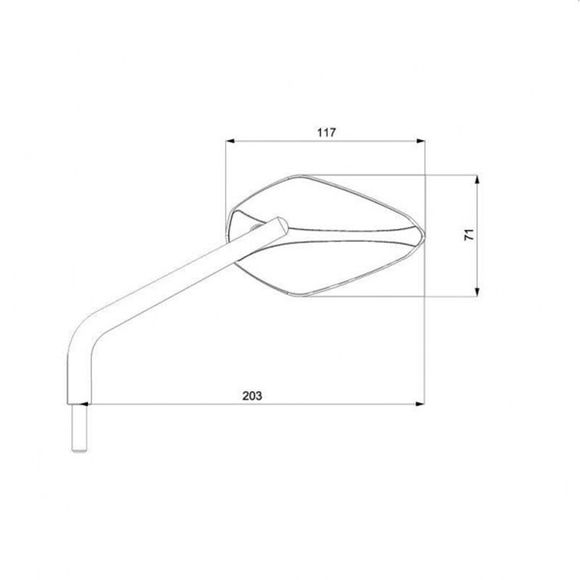 Barracuda A-VERSION rearview mirror (pair) Universal - BlackRef: bar0131 / n2000-av