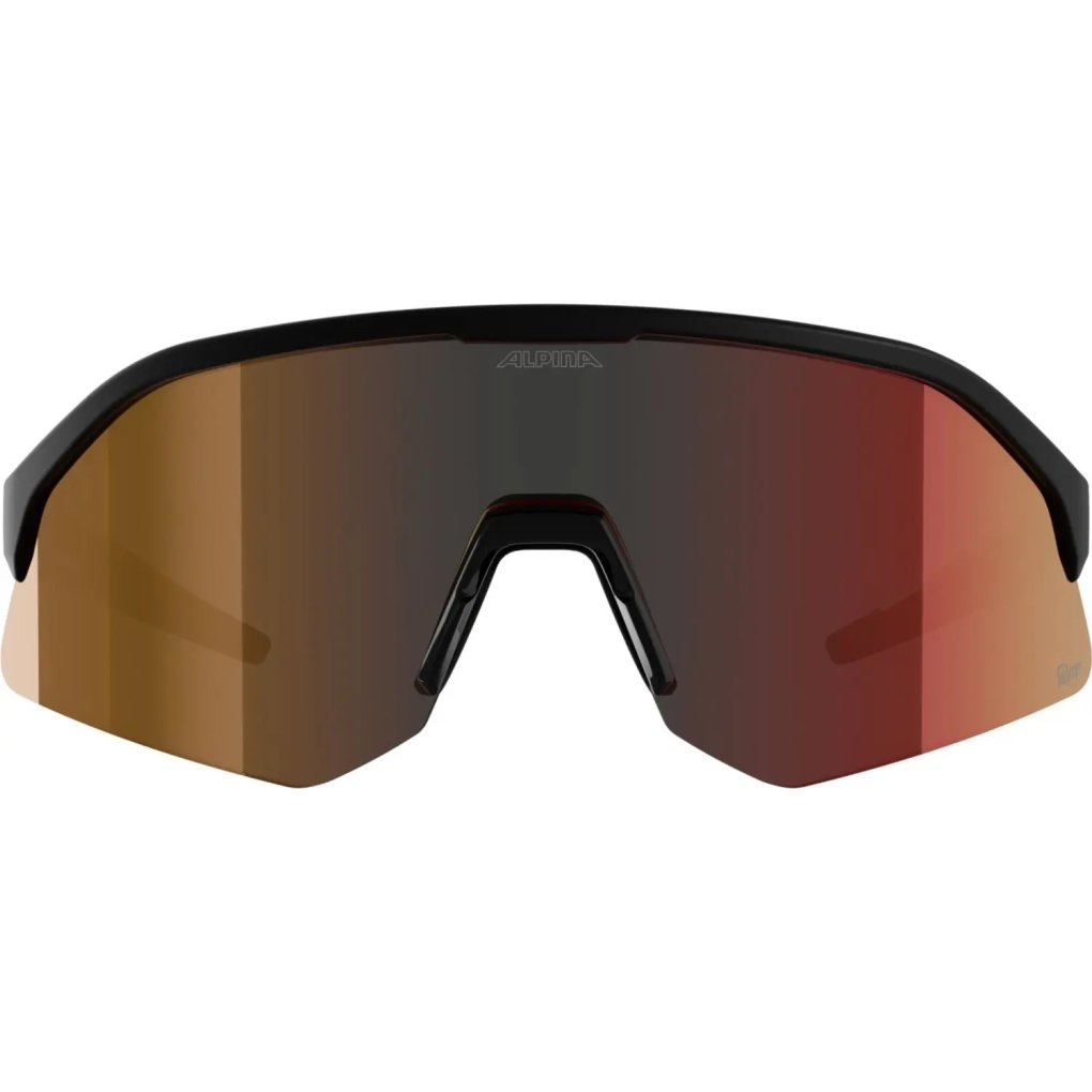 Alpina Sonic HR M Q-Lite Glasses - black matt/red mirror