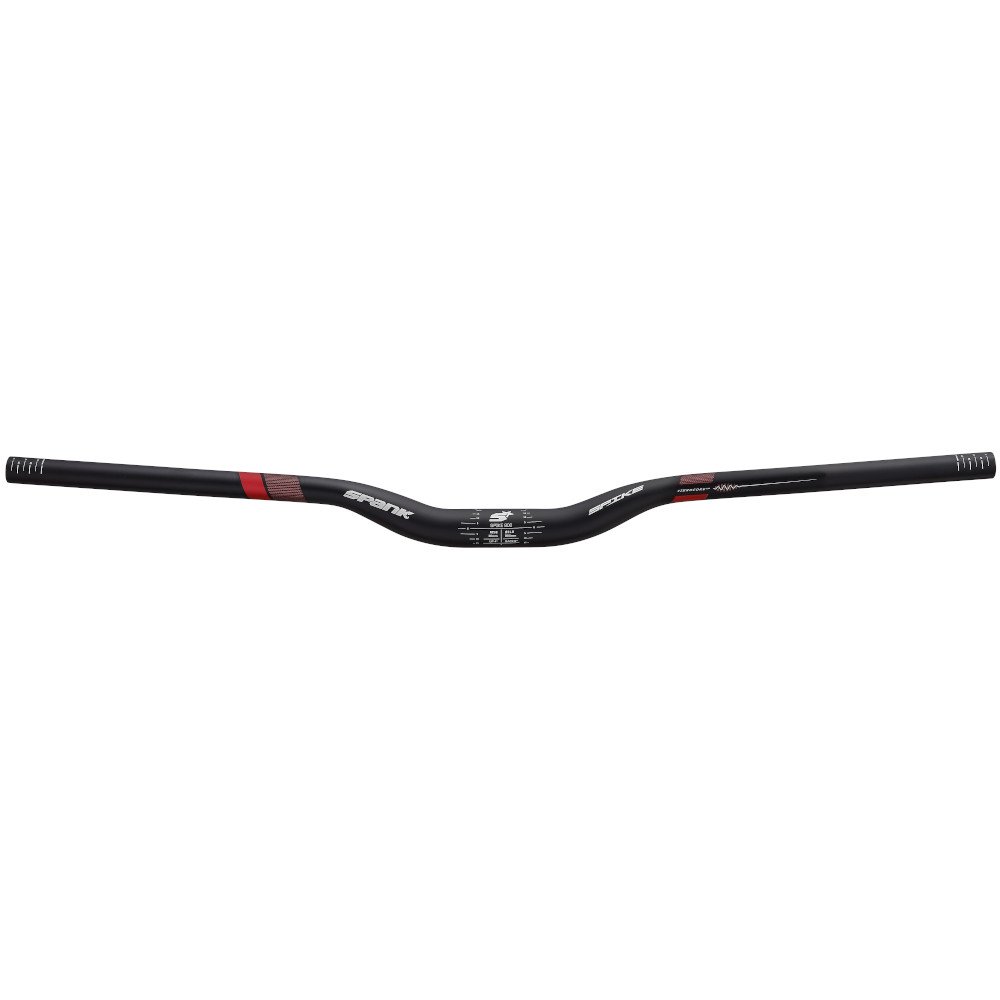 Spank Spike 800 VibroCore XGT MTB Handlebar - shotpeen black/red