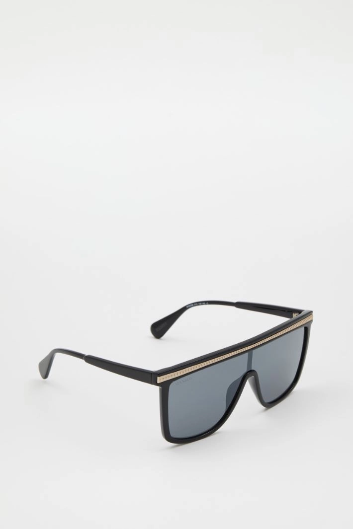 Mask glasses with studs - BLACK