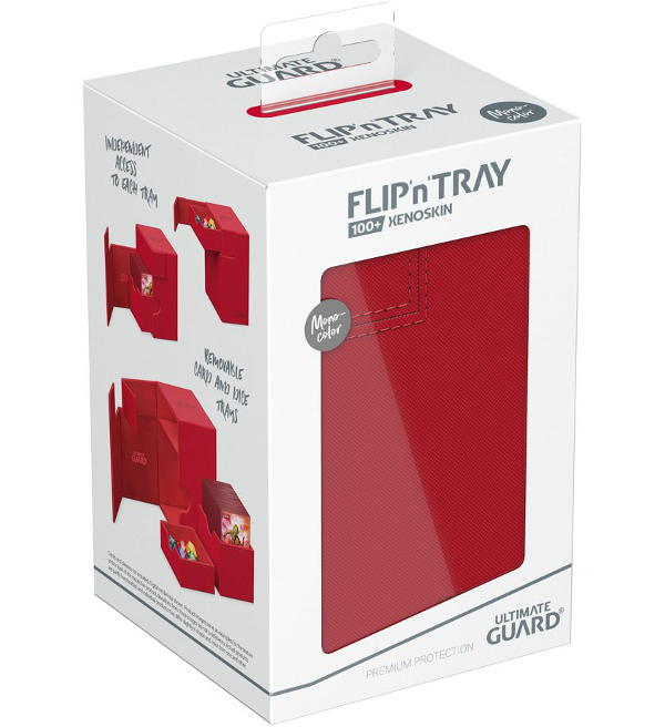 Ultimate Guard Flip'n'Tray Deck Case 100+ XenoSkin Monocolor - Red