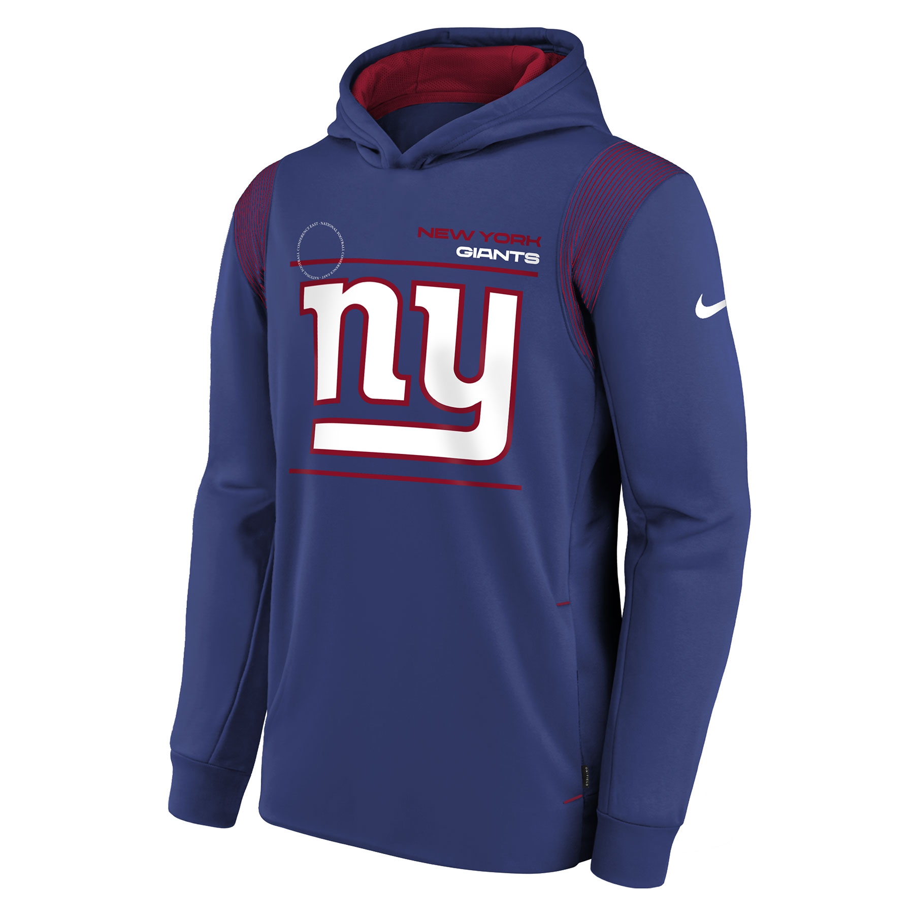 New York Giants 2021 NFL Sideline Nike Therma Hoodie (YOUTH)