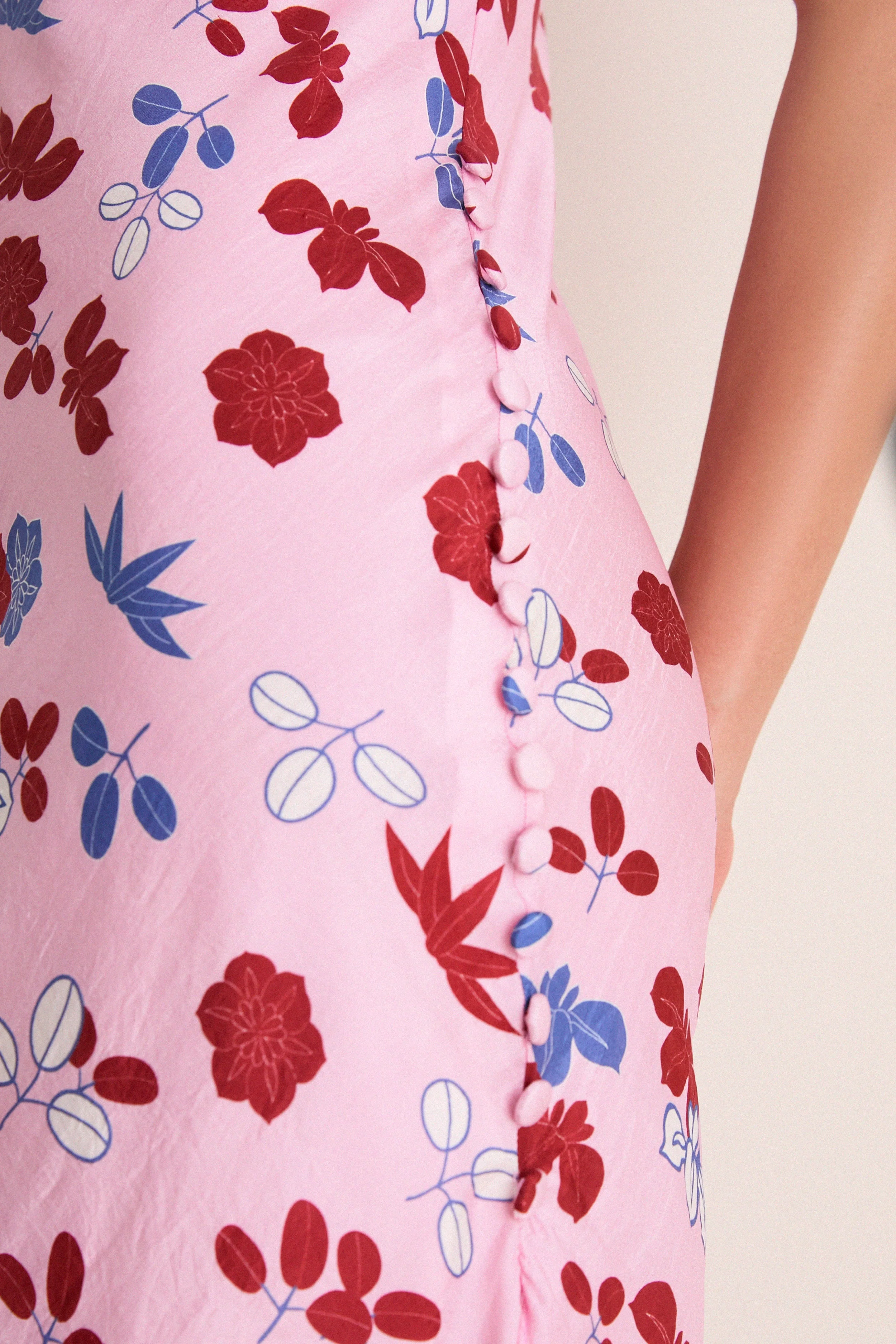 Light Pink Adele Tutu Bloom Silk Dress