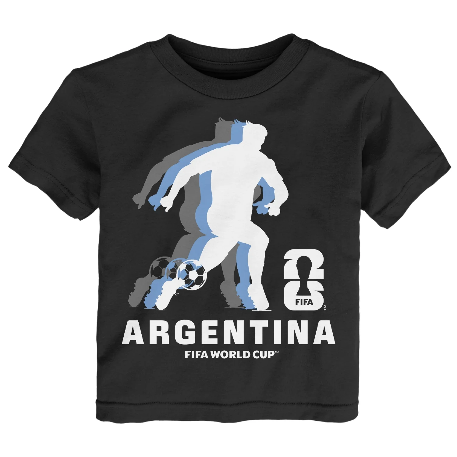 2026 Soccer Fan Collection Argentina Shadow T-Shirt - Toddler