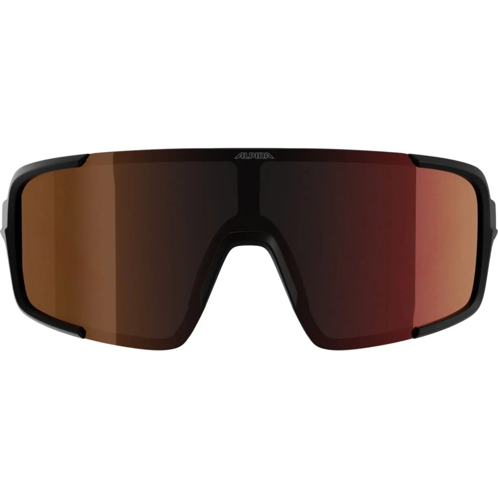 Alpina Lumin Glasses - black matt/red mirror