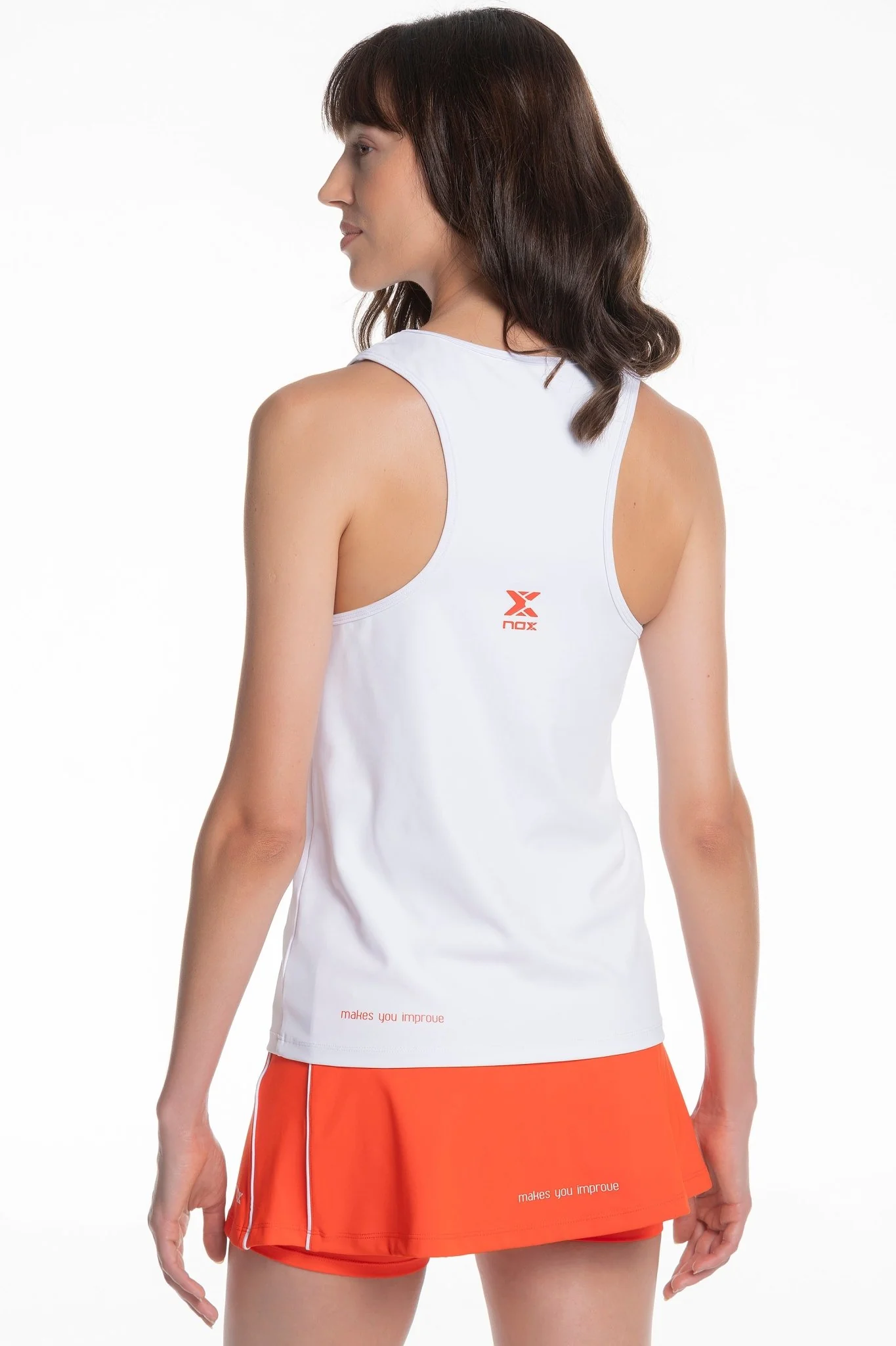 WOMAN padel TANK TOP White