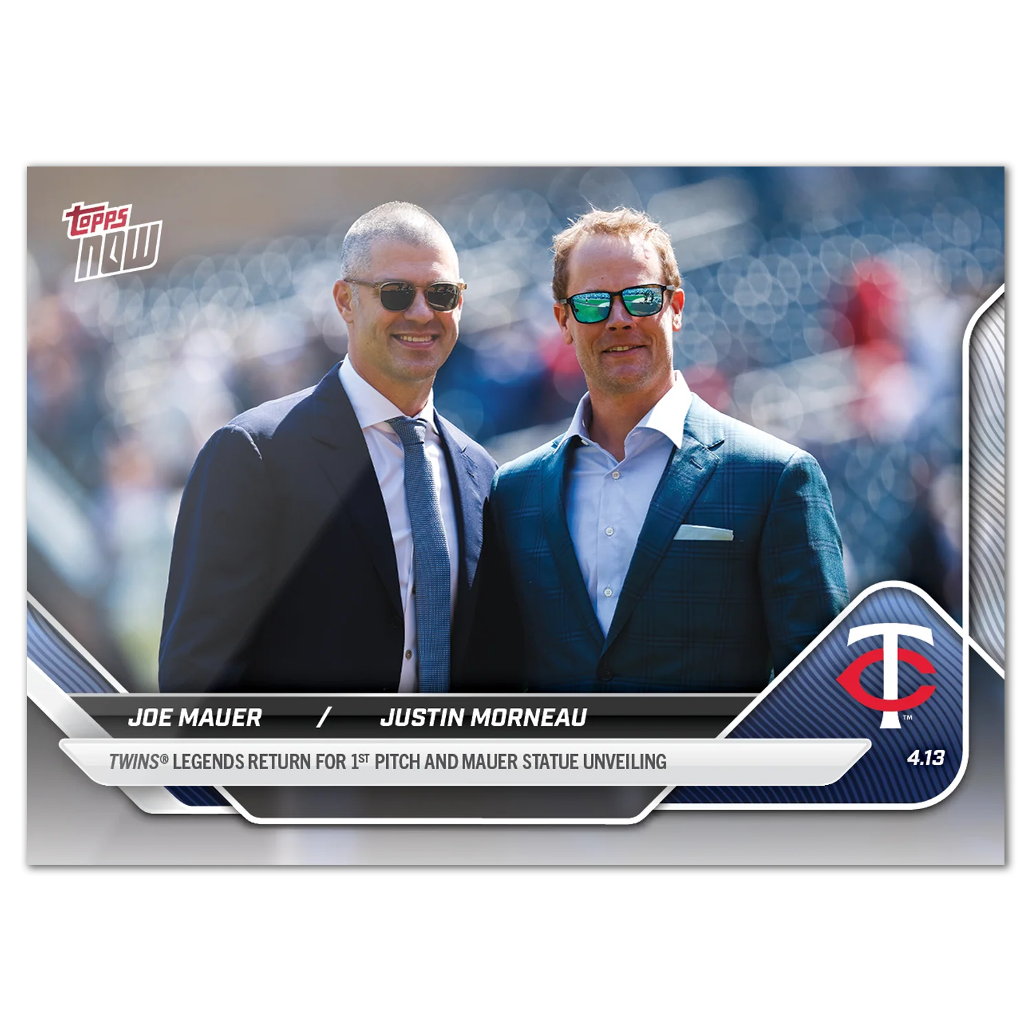 Joe Mauer/Justin Morneau - 2025 MLB Topps NOW® - Card 68