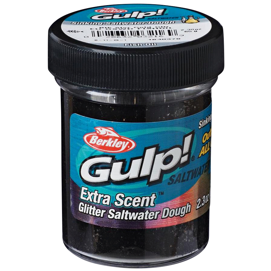 Berkley Gulp!® Saltwater Dough (Black Silver\/Gold Glitter)