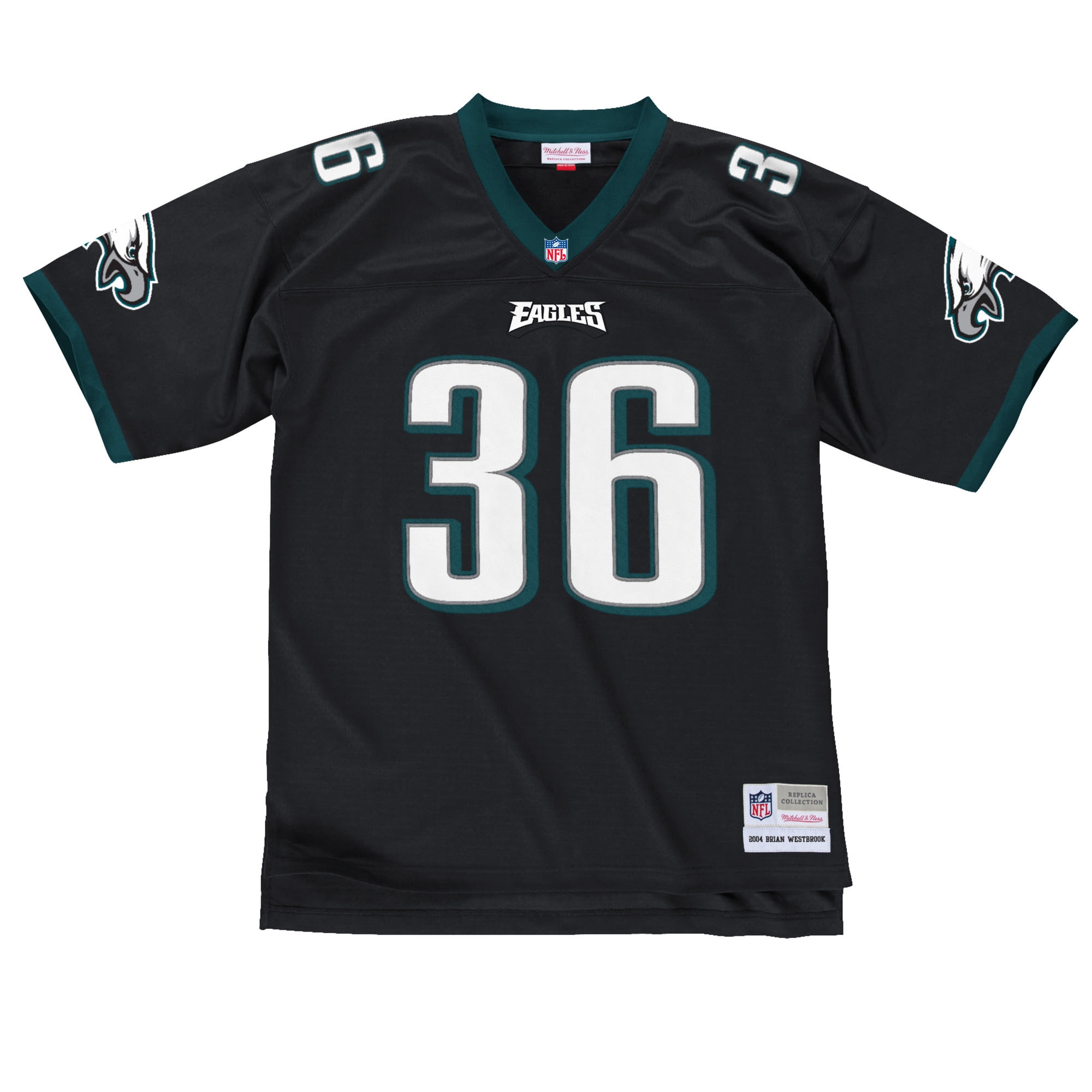 Brian Westbrook #36 Philadelphia Eagles Mitchell & Ness Throwback NFL Jersey Black