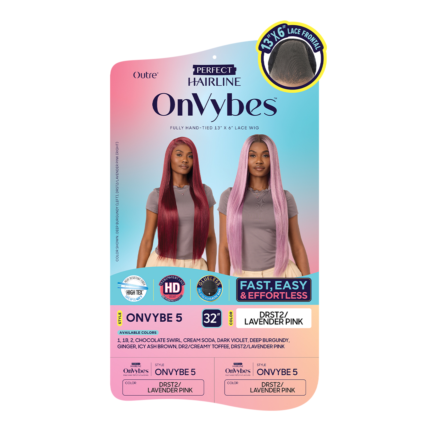 Outre HD Lace Frontal Wig Perfect Hairline OnVybes Glueless Fully Hand-Tied 13X6 Lace Wig OnVybe 5