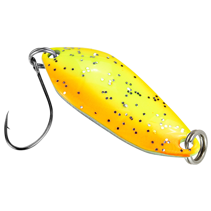 FTM Trout Spoon Strike (2.1 g, Black\/Yellow UV)