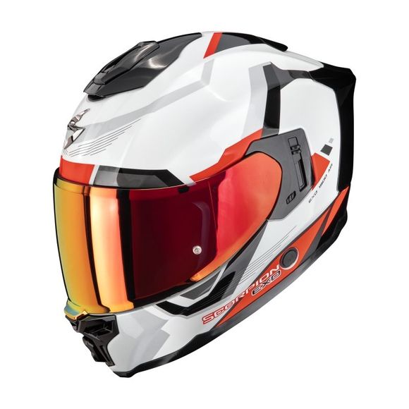 Scorpion Exo EXO-1500 AIR ARENA Full Face Helmet - White / RedRef: SC1209