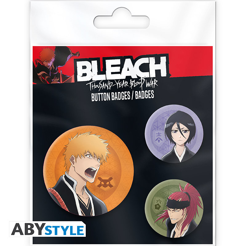 BLEACH TYBW Badge Pack Ichigo, Rukia, Renji