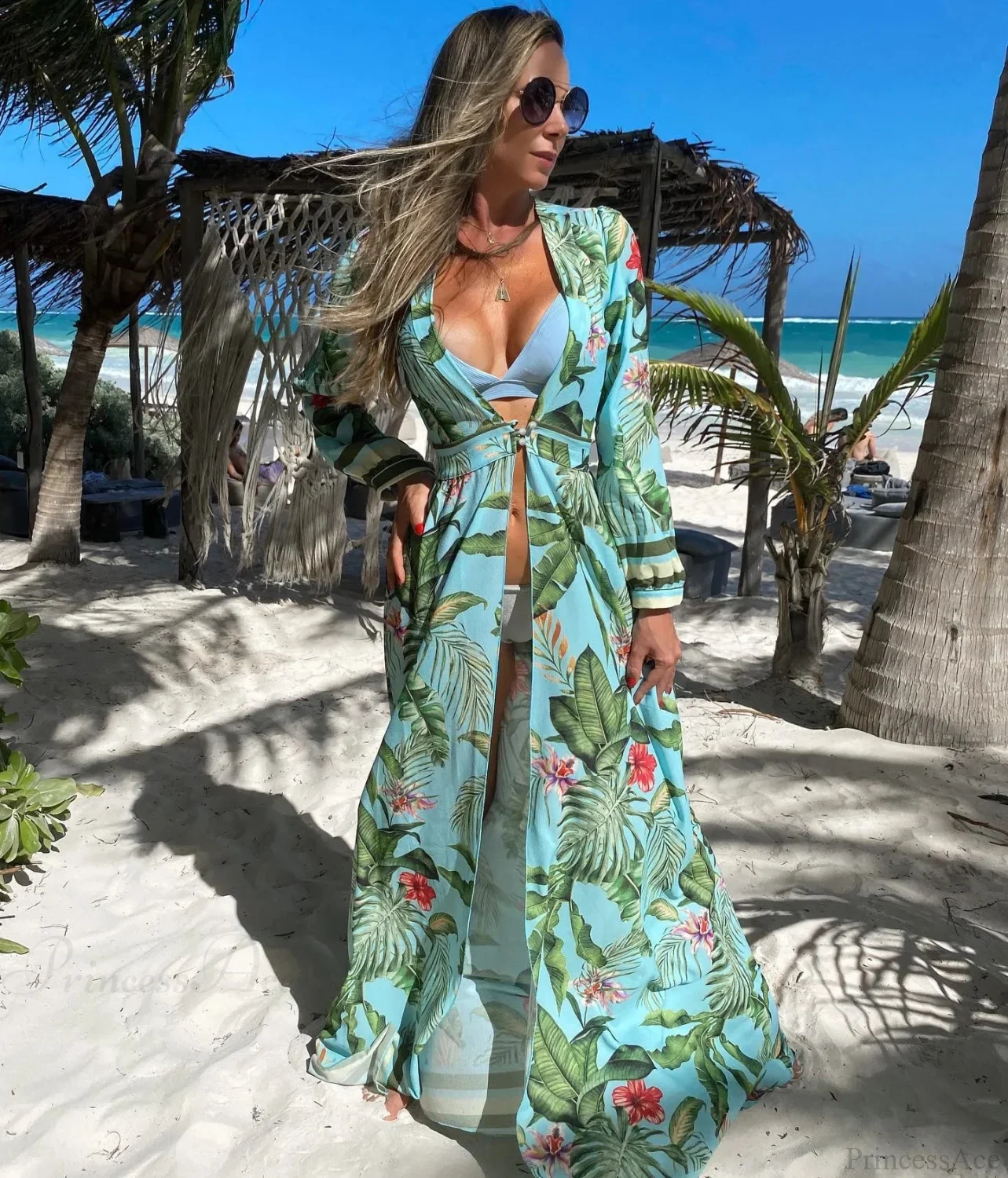 Crochet Kaftan Tunic Summer Beach Cover Up