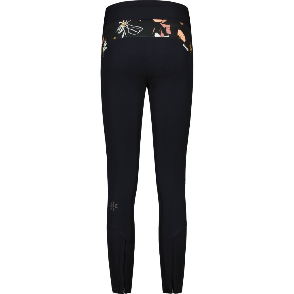 Maloja RaukeM. Adventure Thermal Hybrid Tights Women - deep black flora 8858