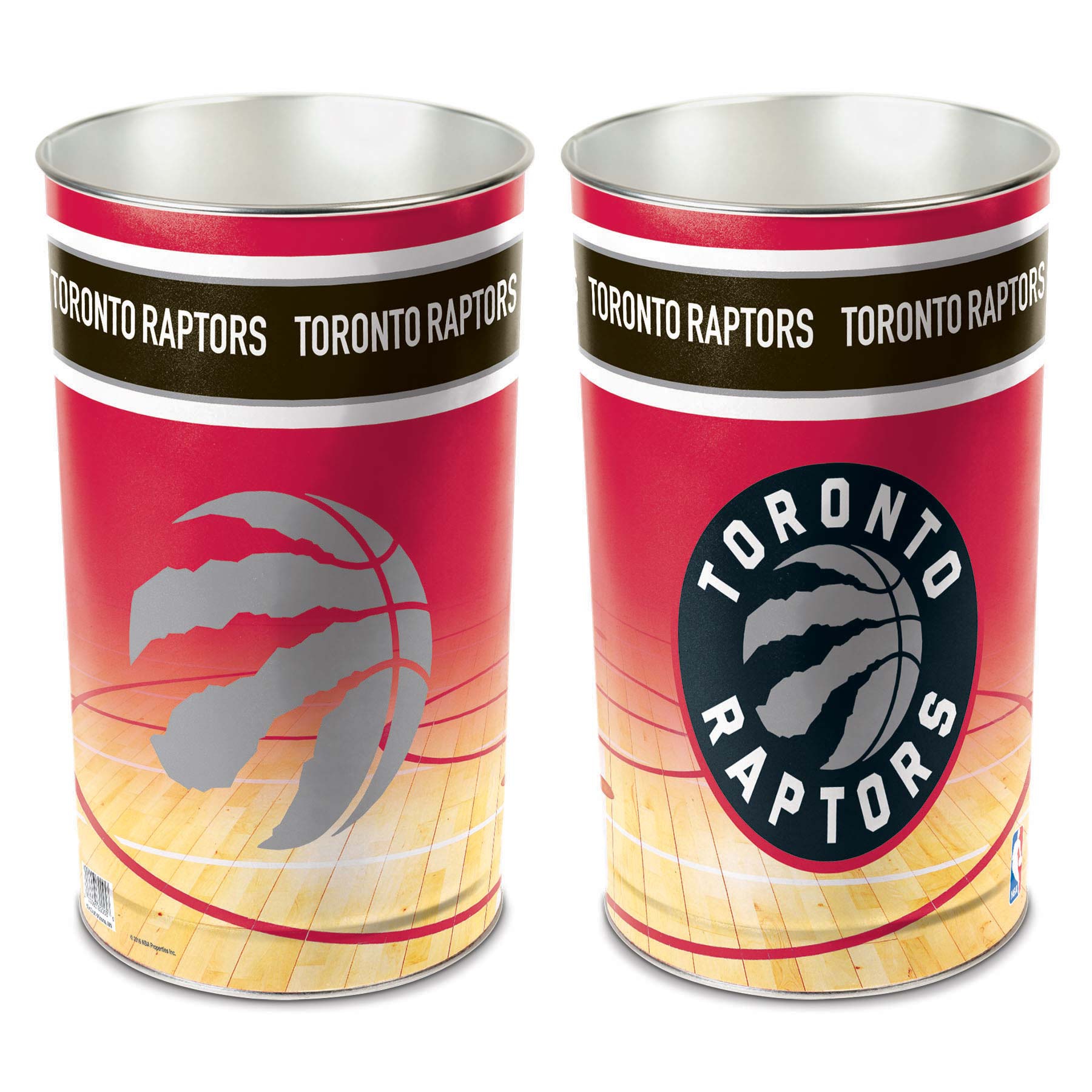 Toronto Raptors NBA Metal Wastebasket