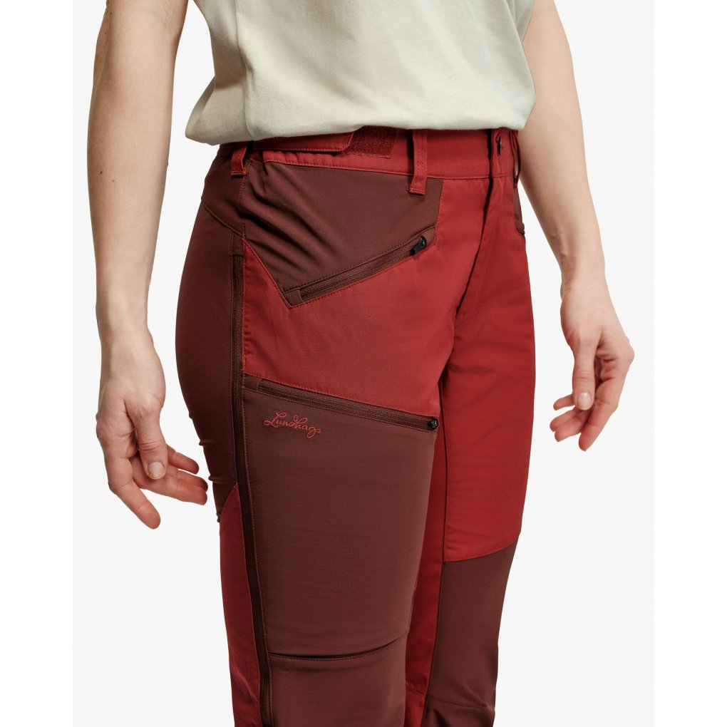 Lundhags Makke Light Hiking Pants Women - Rosewood/Burgundy 58452