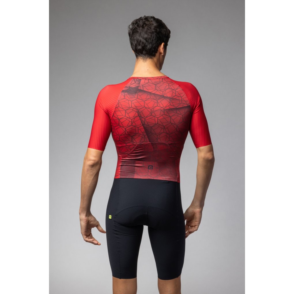 Alé TRIATHLON Beyond Short Sleeve Trisuit Men - red