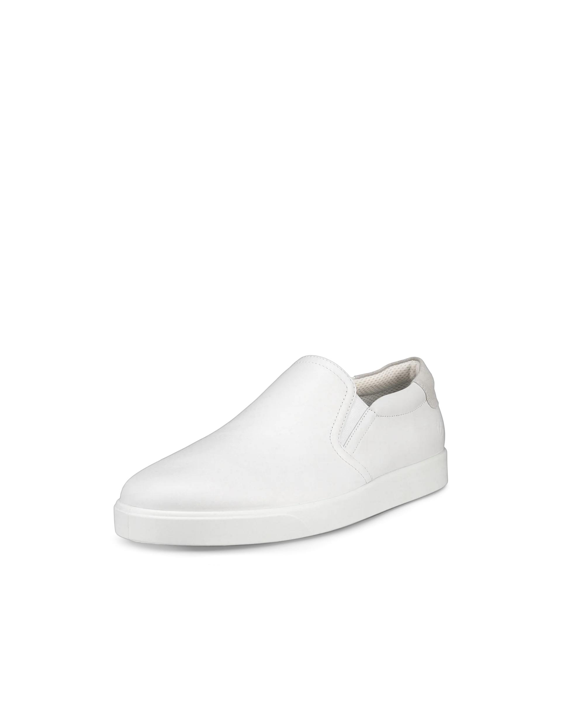 ECCO STREET LITE M Herren Slip-On-Sneaker aus Leder Weiß