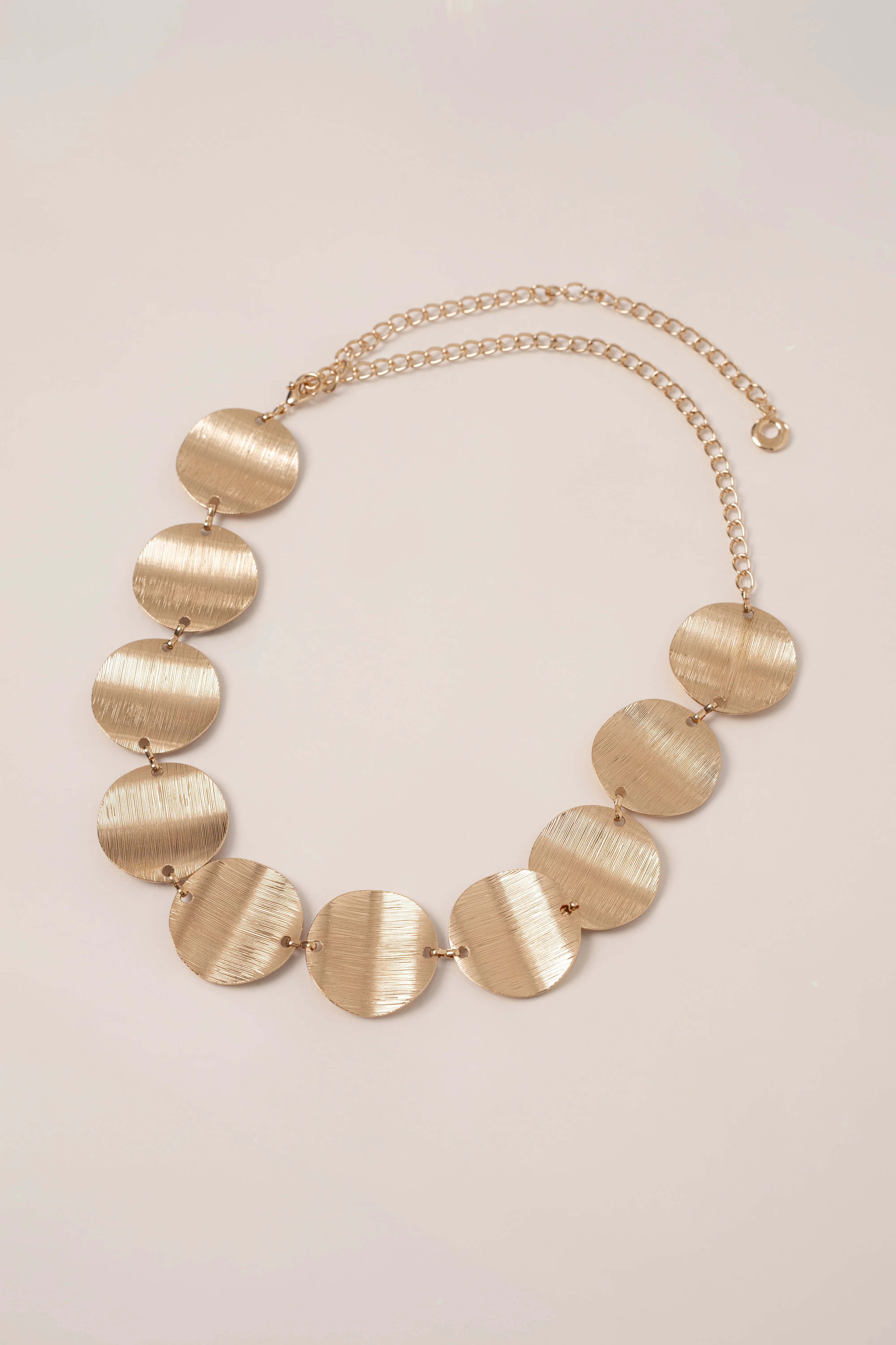 Gold Disc Chain Waist Belt