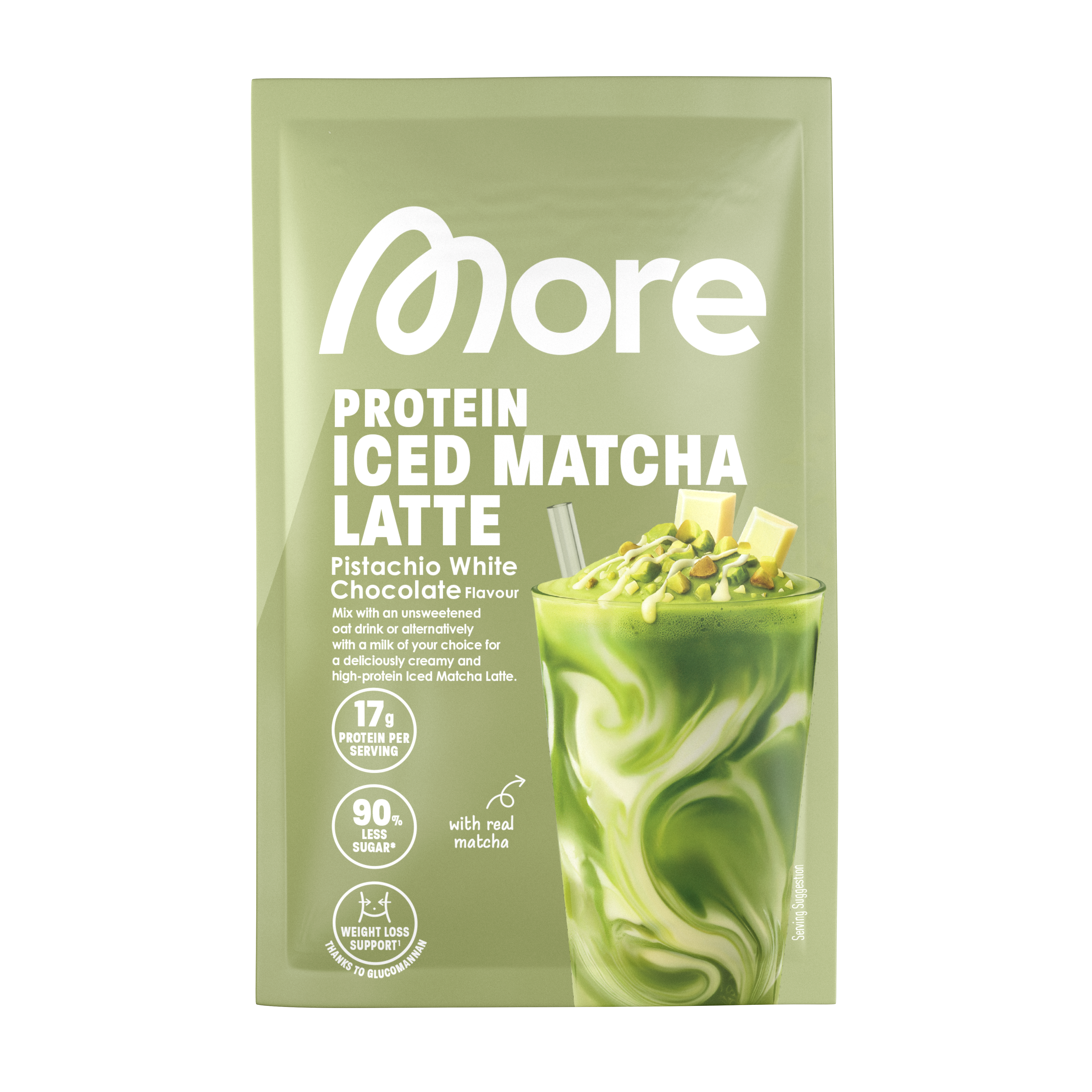 More Protein Iced Matcha Latte